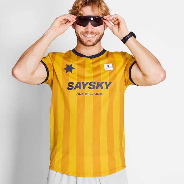 SAYSKY Stripe Combat T-Shirt T-SHIRTS 008 - YELLOW AOP