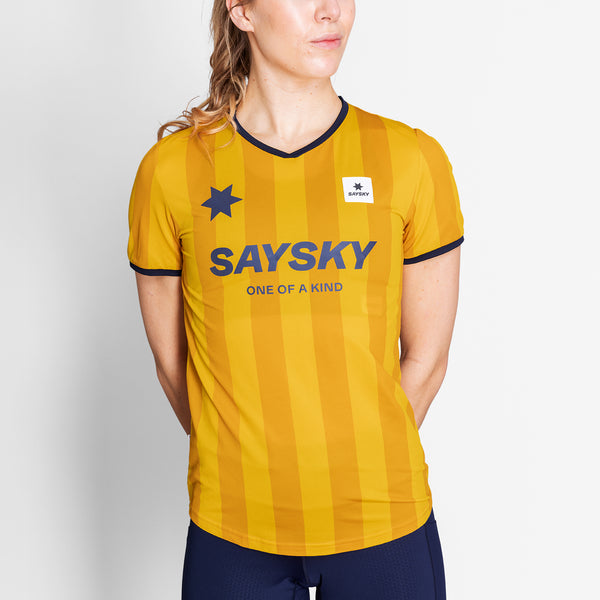 SAYSKY Stripe Combat T-Shirt T-SHIRTS 008 - YELLOW AOP