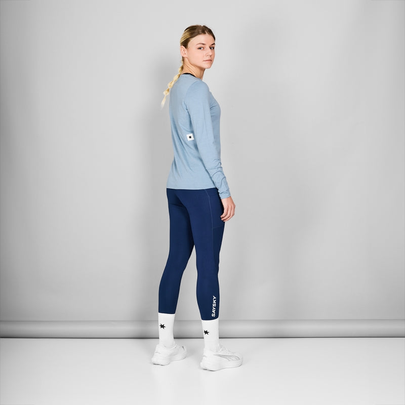 SAYSKY W Logo Pace Long Sleeve LONG SLEEVES 2010 - BLUE MELANGE