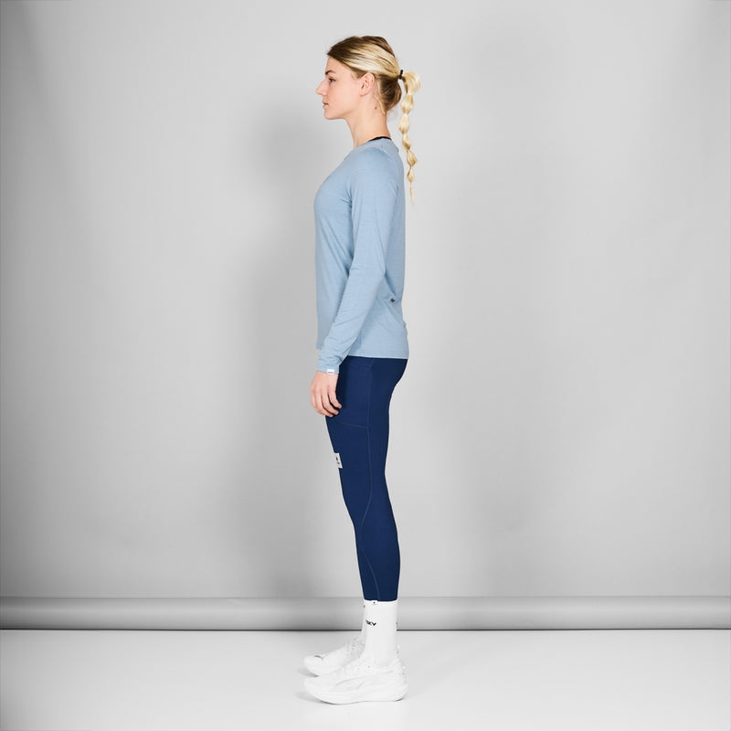 SAYSKY W Logo Pace Long Sleeve LONG SLEEVES 2010 - BLUE MELANGE