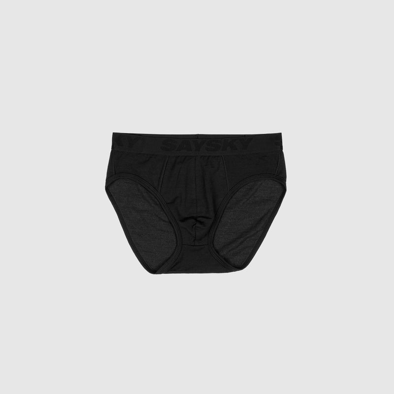 SAYSKY 3-Pack Merino Base 180 Briefs UNDERWEAR BLACK